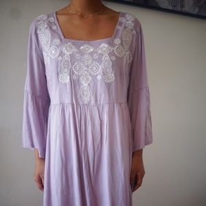 Cost PlusWorld Market Mid Long Sleeve Purple Dress